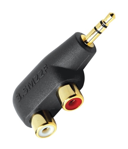 AudioQuest Hard Mini / RCA Adaptor 3,5 M - 2 x F