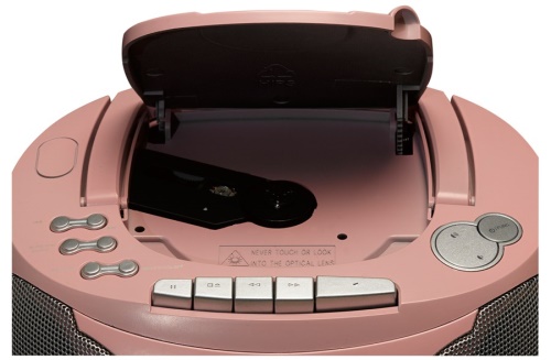 Denver TCP-39 Pink Boombox s rádiem/CD/kazetovým přehrávačem