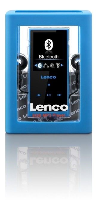 modrý Xemio-760 s přehrávač, - Bluetooth 8GB Lenco Blue MP4