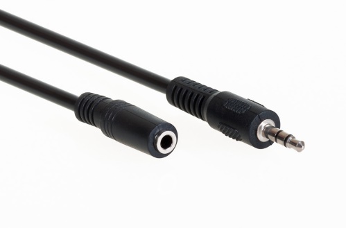 KAL - prodlužovací stereo audio kabel s konektory 3,5 mm Jack M - 3,5 mm Jack F