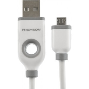 THOMSON THCABLEMIC2A - vysokorychlostní kabel - Micro USB, 1m, bílý