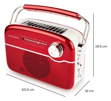 Thomson RTS450BT - přenosné FM rádio s Bluetooth a solárním nabíjením (5)