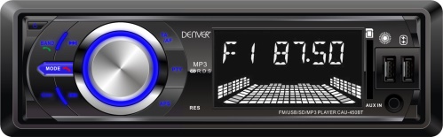 Denver CAU-450BT - auto rádio s Bluetooth, slotem USB/SD a vstupem AUX
