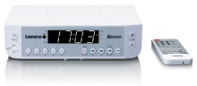Lenco KCR-100 white - Kuchyňské rádio s Bluetooth 0,9" bílý LED displej