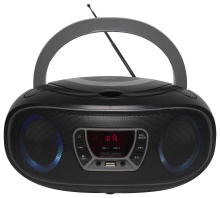 Denver TCL-212BT černá/šedá Bluetooth Boombox s FM rádiem/CD/USB vstupem