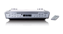 Lenco KCR-150 silver - Kuchyňské rádio s Bluetooth 0,9 "bílý LED displej